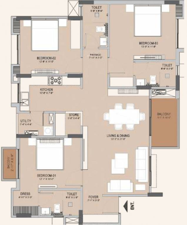Floor Plan mahimas palm springs phase iii Floor Plan Floor Plan
