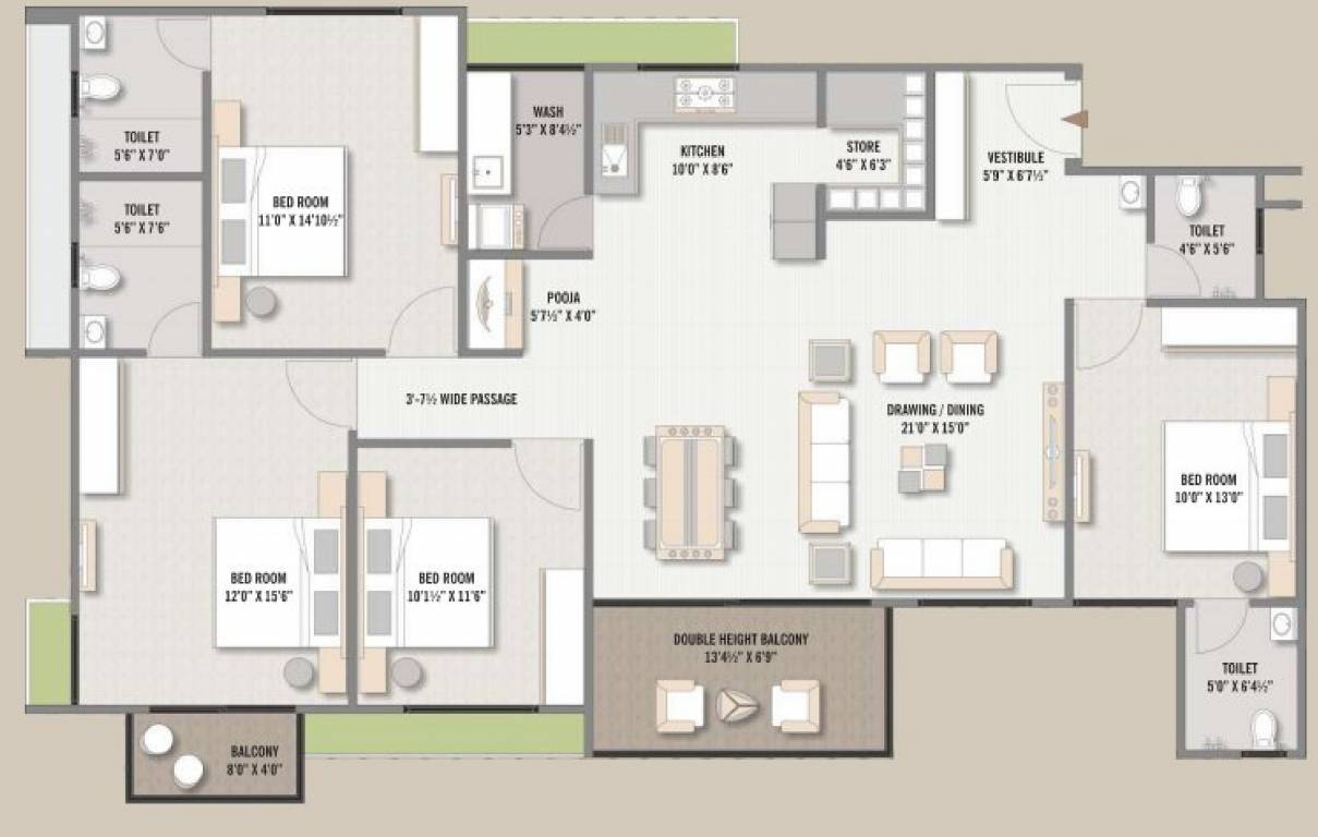 Floor Plan vivanta 36 Floor Plan Floor Plan