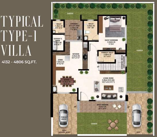 velvet villas phase 2 Floor Plan Ground Floor Plan