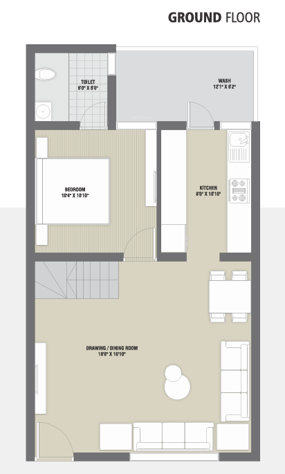  green homes Floor Plan Ground Floor Plan