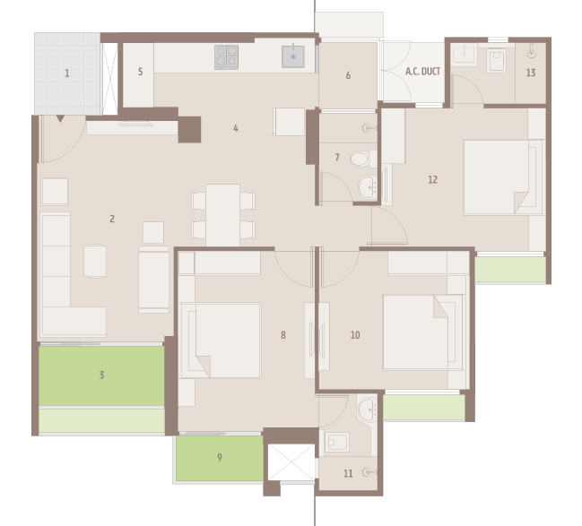Floor Plan sarathya west Floor Plan Floor Plan