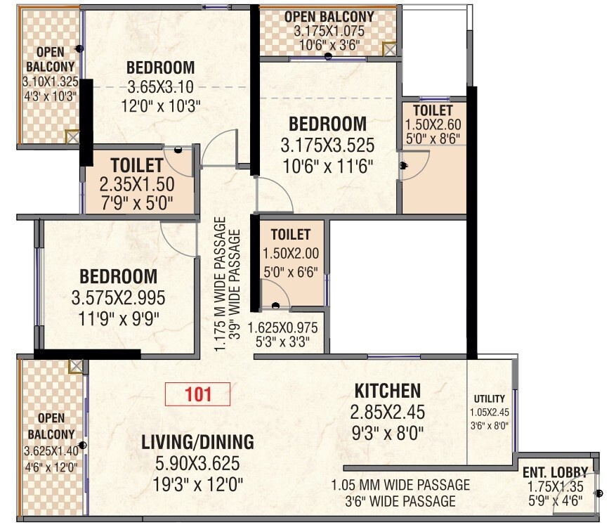 Floor Plan midori towers Floor Plan Floor Plan