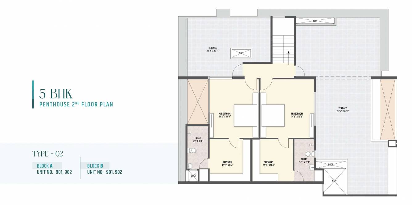 Upper Level Penthouse Plan pravesh Floor Plan Upper Level Penthouse Plan