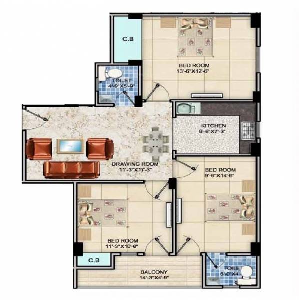  casa-view-apartment-4 Floor Plan Floor Plan
