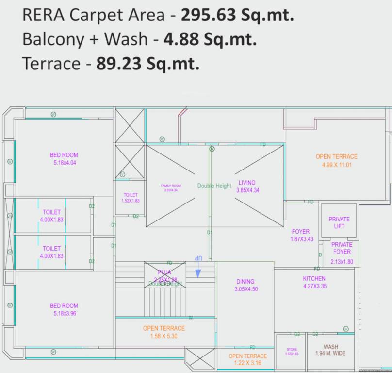 stallion 72 Floor Plan Lower Level Duplex Plan