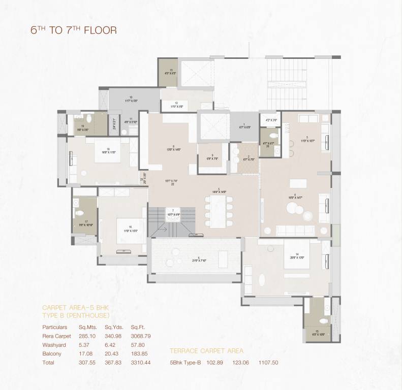  vista Floor Plan Lower Level Penthouse Plan