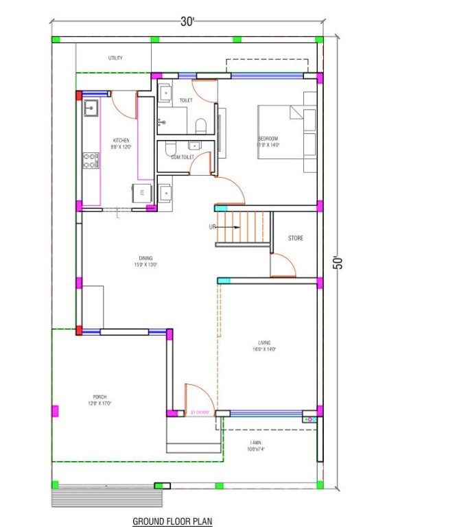  vip city Floor Plan Ground Floor Plan