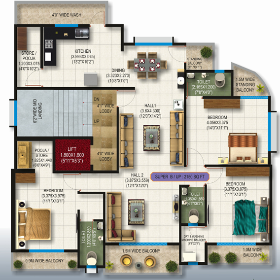  aarya-eminance Floor Plan Floor Plan