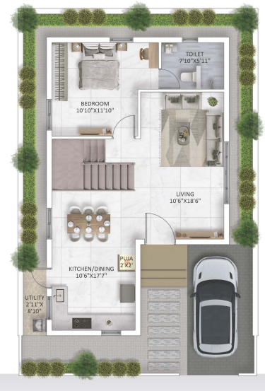  indraprastha Floor Plan Ground Floor Plan