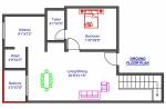  victorian-square Floor Plan Lower Level Duplex Plan