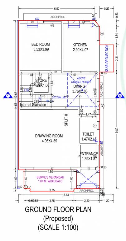  sahastra villa Floor Plan Ground Floor Plan