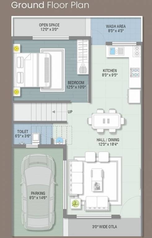  bay Floor Plan Ground Floor Plan