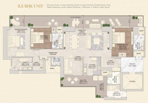  twin-tower-dxp Floor Plan Floor Plan