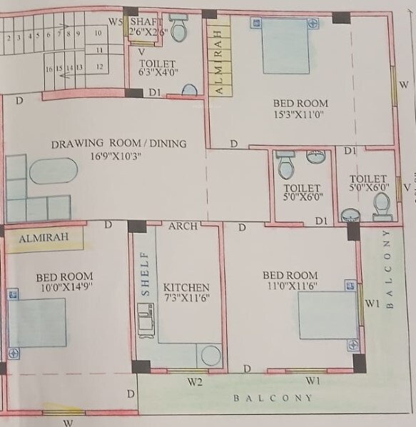 Floor Plan harit vihar heights burari Floor Plan Floor Plan