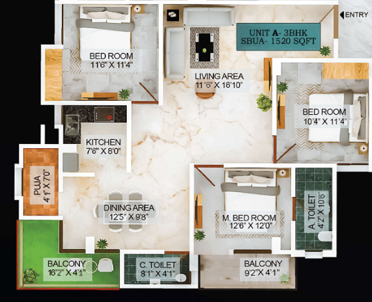  high rise landmark Floor Plan Floor Plan