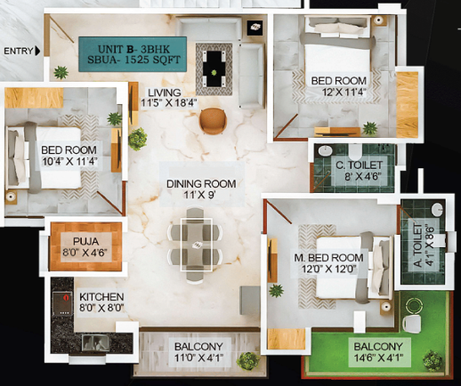  high rise landmark Floor Plan Floor Plan