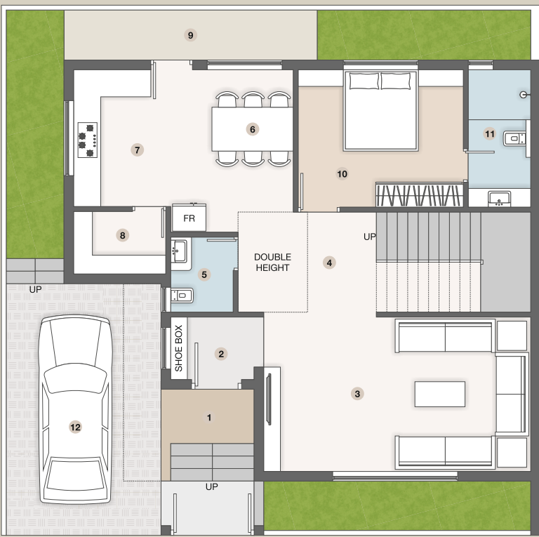  opulence Floor Plan Ground Floor Plan
