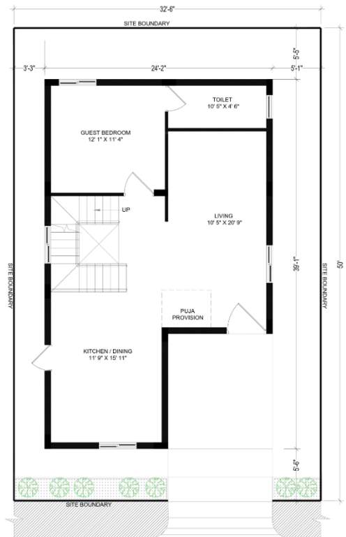  pranav grove park Floor Plan Ground Floor Plan