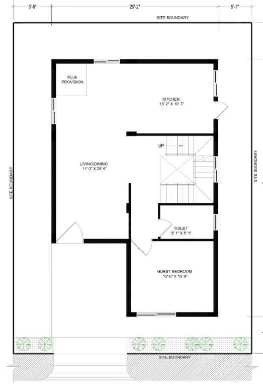  pranav grove park Floor Plan Ground Floor Plan