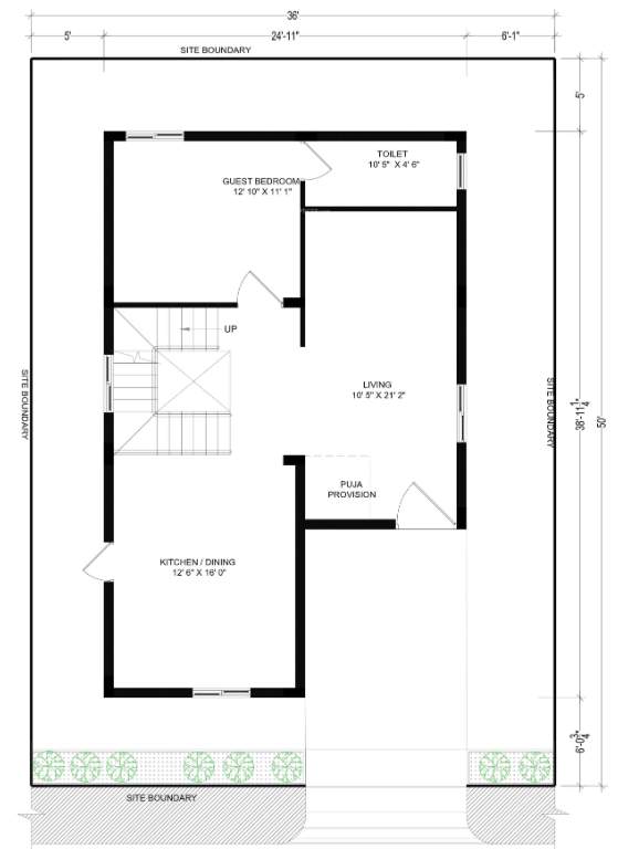  pranav grove park Floor Plan Ground Floor Plan