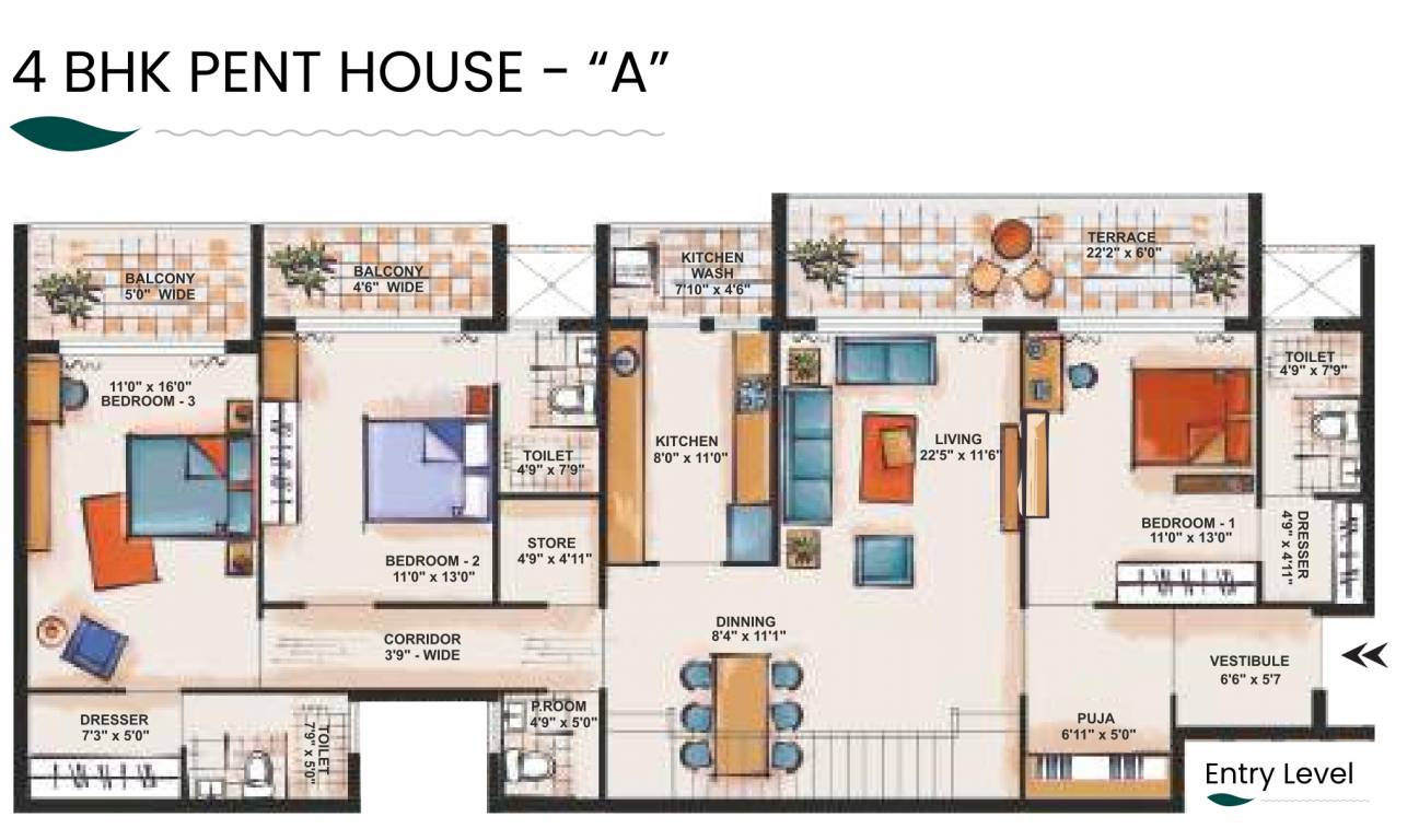  allure Floor Plan Lower Level Penthouse Plan