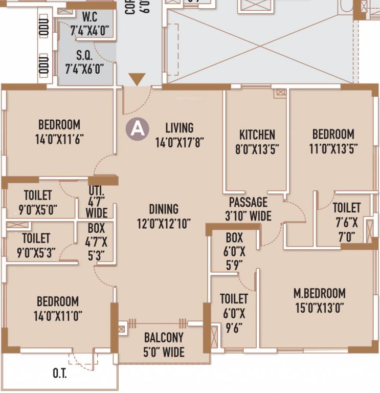  nidhara phase 1 Floor Plan Floor Plan