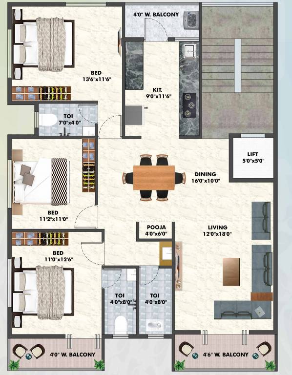  vrundavan heights Floor Plan Floor Plan