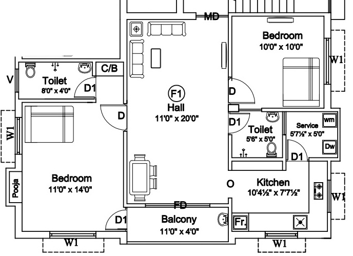 Floor Plan dhilip flats Floor Plan Floor Plan
