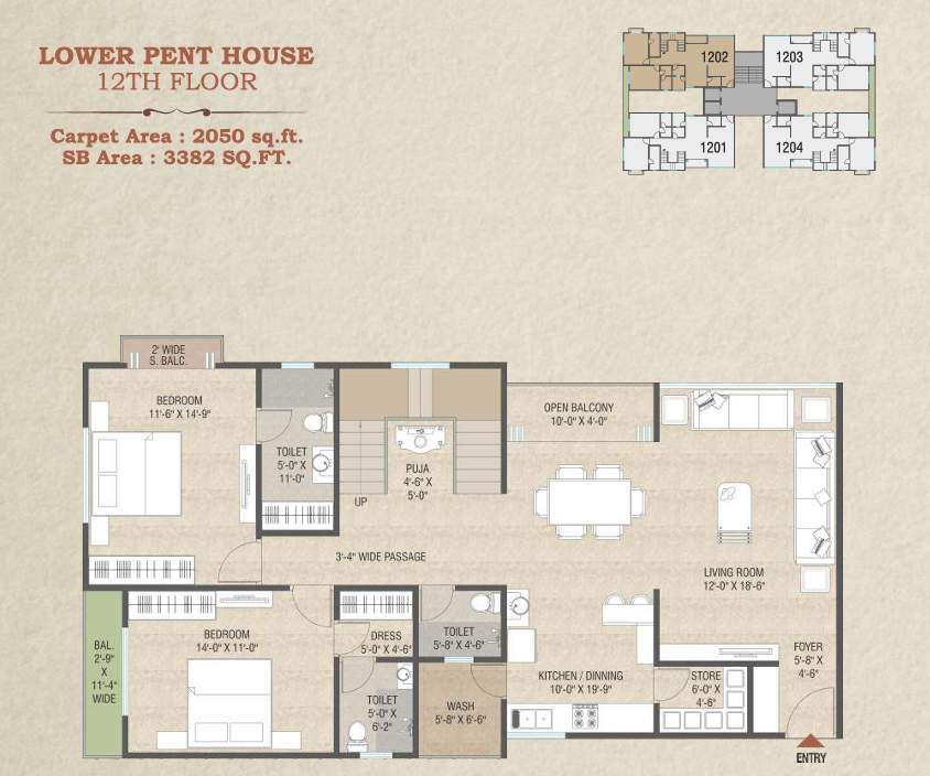  red coral hamptons Floor Plan Lower Level Penthouse Plan