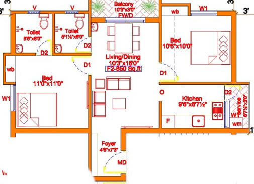 Floor Plan rj flats block 2 Floor Plan Floor Plan
