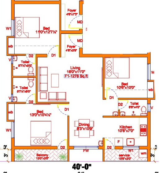 Floor Plan rj flats block 2 Floor Plan Floor Plan