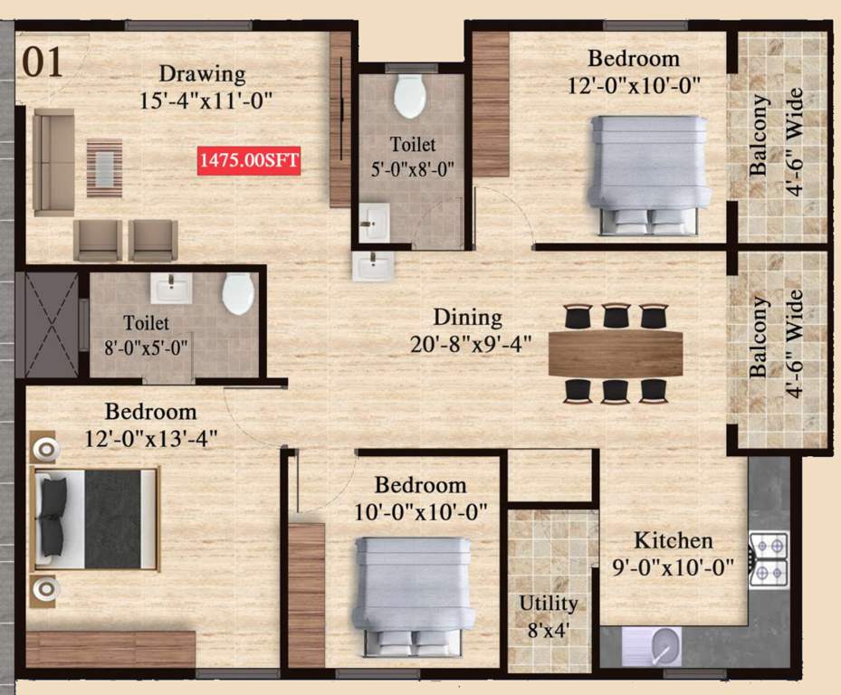  the pearl paradise Floor Plan Floor Plan