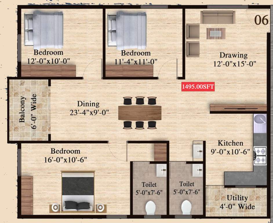  the pearl paradise Floor Plan Floor Plan