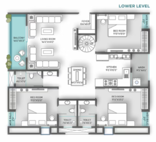 shivang aananda phase 2 Floor Plan Lower Level Duplex Plan