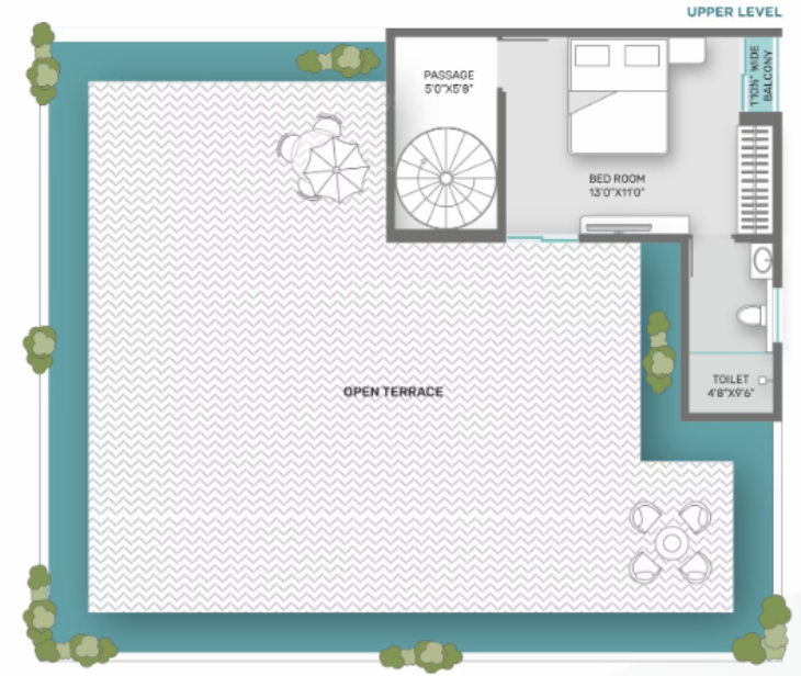 Upper Level Duplex Plan shivang aananda phase 2 Floor Plan Upper Level Duplex Plan