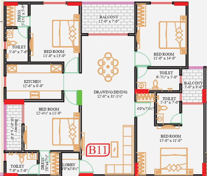 Floor Plan gulmohar heights Floor Plan Floor Plan