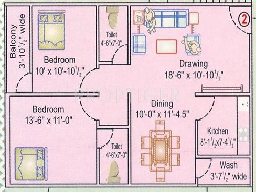 Lakshmi Marvel (2BHK+2T (1,103 sq ft) 1103 sq ft) Lakshmi Marvel (2BHK+2T (1,103 sq ft) 1103 sq ft)