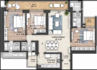Floor Plan  oakwood-at-the-prestige-city Floor Plan Floor Plan