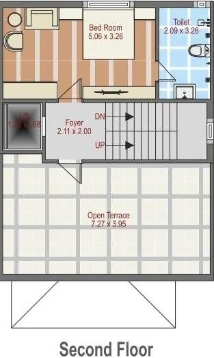 neelkanth green bunglow Floor Plan Second Floor Plan