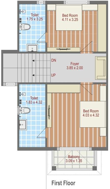  neelkanth green bunglow Floor Plan First Floor Plan