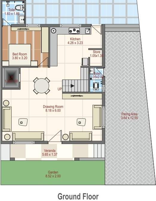  neelkanth green bunglow Floor Plan Ground Floor Plan