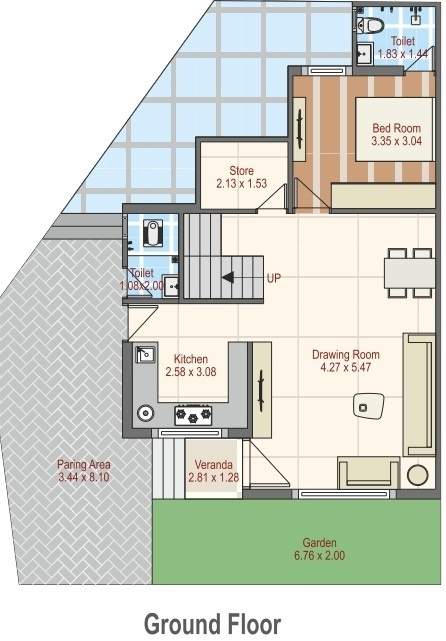  neelkanth green bunglow Floor Plan Ground Floor Plan
