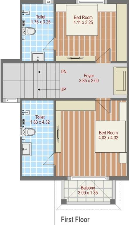  neelkanth green bunglow Floor Plan First Floor Plan