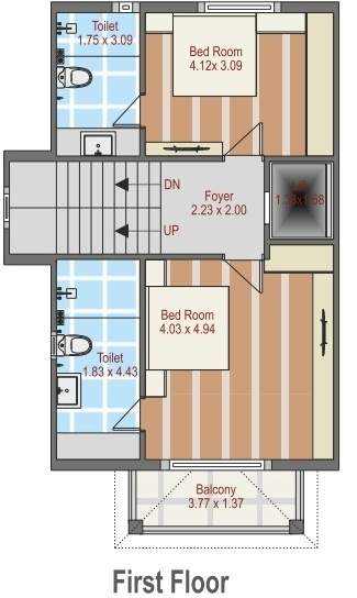  neelkanth green bunglow Floor Plan First Floor Plan