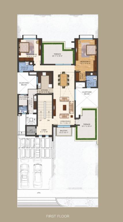 international city Floor Plan First Floor Plan
