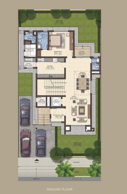 international city Floor Plan Ground Floor Plan