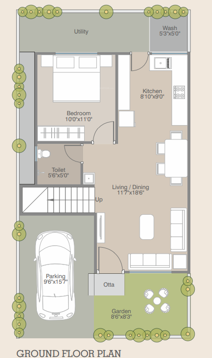 greenfield ii Floor Plan Ground Floor Plan