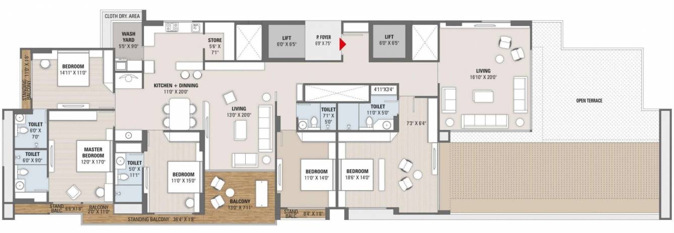 Penthouse Floor Plan sandalwood Floor Plan Penthouse Floor Plan