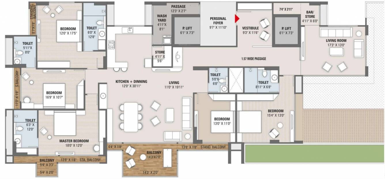 Penthouse Floor Plan sandalwood Floor Plan Penthouse Floor Plan
