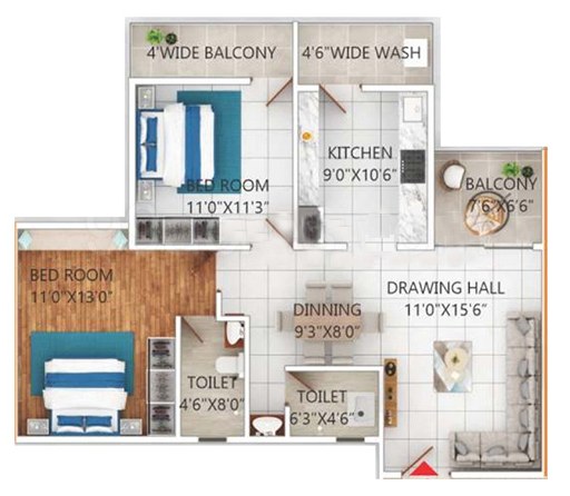  heights Floor Plan Floor Plan
